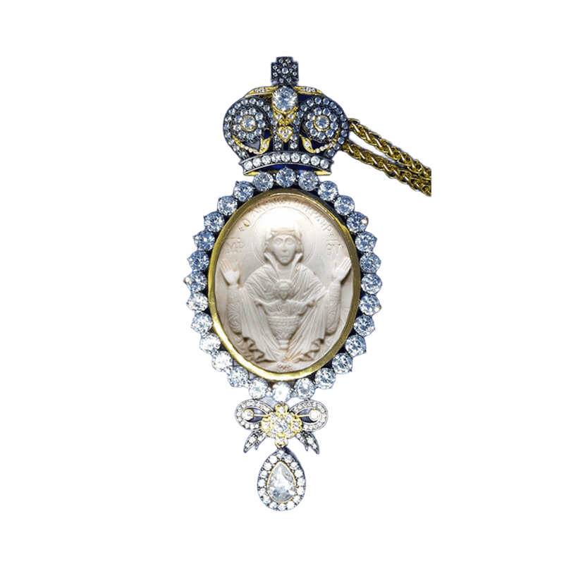 Εγκόλπιο ασήμι 925-Western design handmade silver 925 engolpion