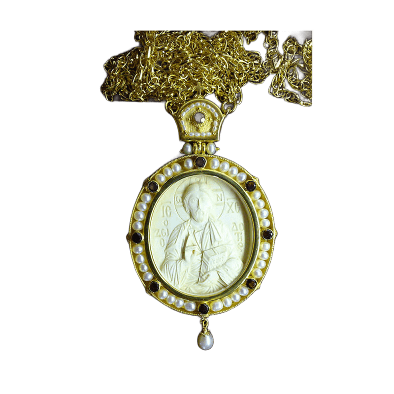 Εγκόλπιο χειροποίητο ασήμι 925-Handmade silver 925 engolpion , sculptured mammoth