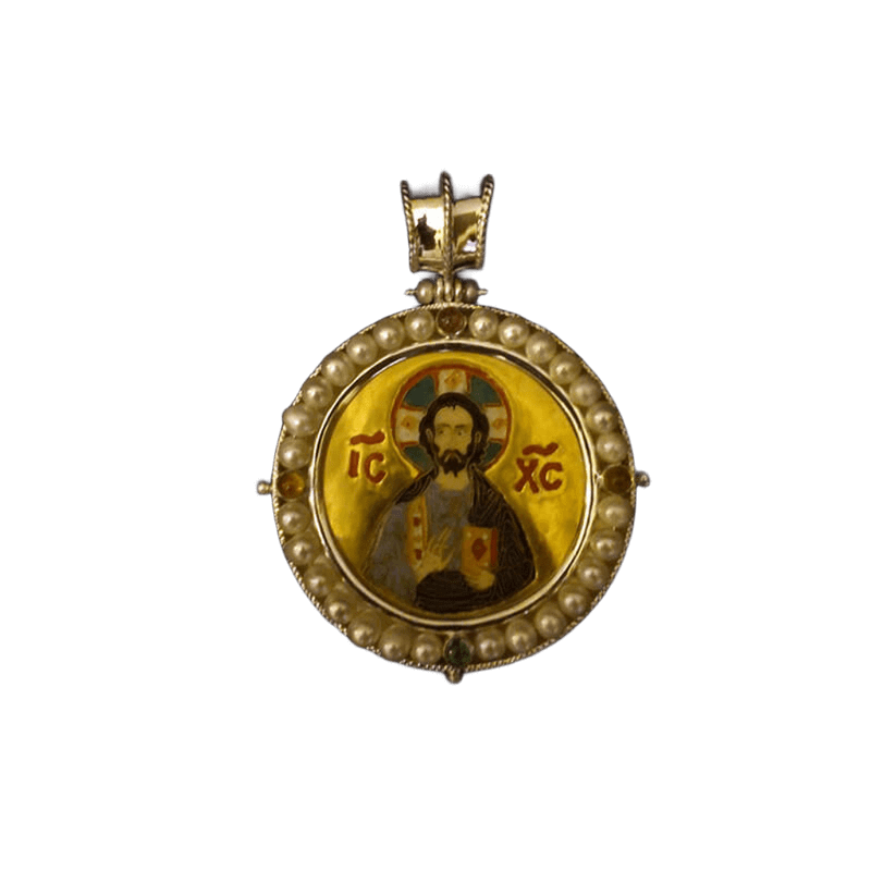 Χειροποίητο μικρό εγκόλπιο-Handmade small silver 925 engolpion